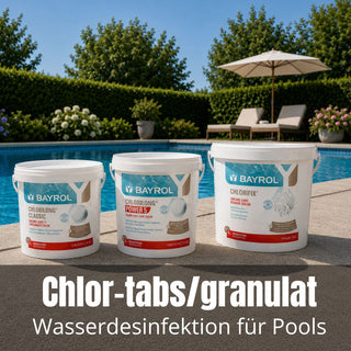 Poolpflege Chlor