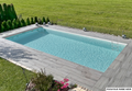 Styroporpool mit weißer Poolfolie