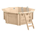 Holzpool Bali achteckig-rund - deluxe Set 5,30 x 1,36m – Produktansicht 3