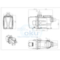 OKU Eco Whisper - drehzahlgeregelte Pool Filterpumpe 230 V – Produktansicht 3