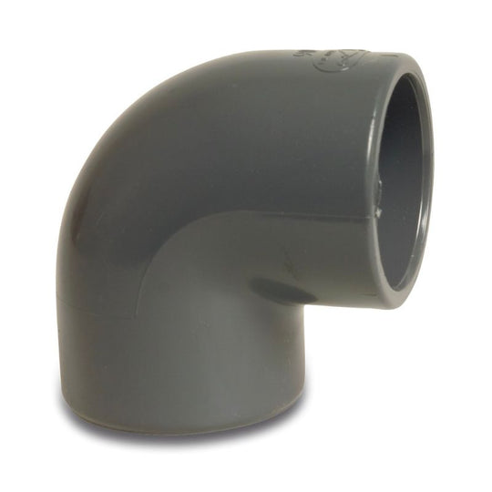 PVC Pool - Winkel 90° grau 50mm