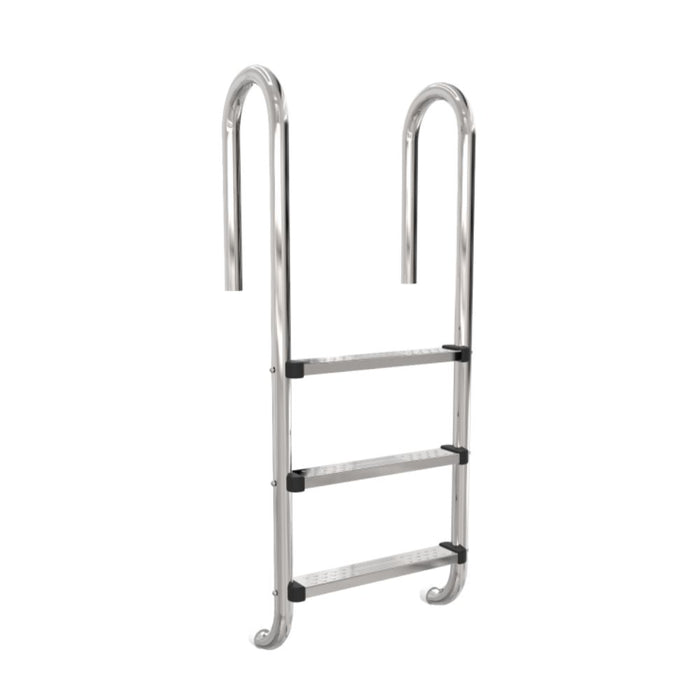 Poolleiter Basic enger Holm 3-stufig V2A Edelstahl