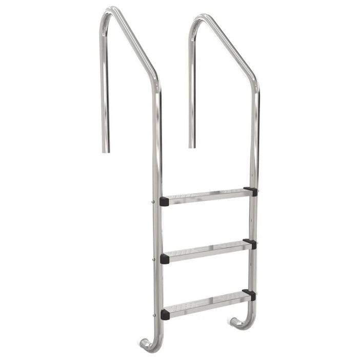 Poolleiter Basic weiter Holm 3-stufig V2A Edelstahl