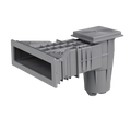 Slim Skimmer Lux Grau RAL7004