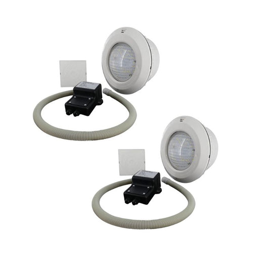 OKU Unterwasserscheinwerfer Set 20W LED Kaltweiß - inkl. Sicherheitstrafo - SET 2