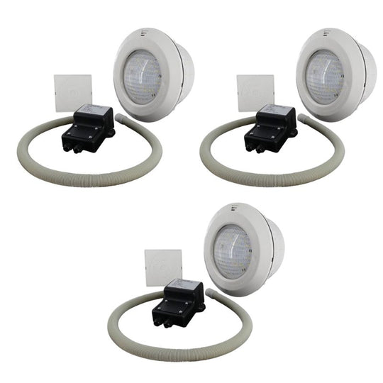 OKU Unterwasserscheinwerfer - 20W LED Kaltweiß - inkl. Sicherheitstrafo - SET 3