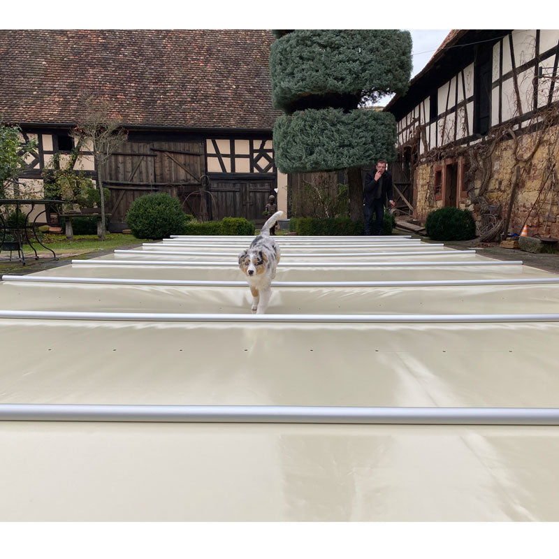 Pool Sicherheitsabdeckung Überlaufbecken (30cm Rinne) – Produktansicht 2